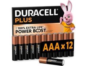 Comprar Pack de 12 Pilas AAA Duracell Plus Power Boost 1.5V Pack de 12 Pilas AAA Duracell Plus Power Boost 1.5V