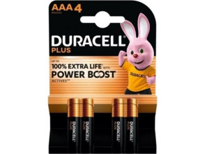 Comprar Pack de 4 Pilas AAA Duracell Plus Power Boost 1.5V Pack de 4 Pilas AAA Duracell Plus Power Boost 1.5V