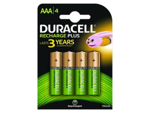 Comprar Pack de 4 Pilas AAA 1.2V Duracell HR3-B Pack de 4 Pilas AAA 1.2V Duracell HR3-B