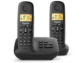 Telefone Inalámbrico Gigaset Basic 100/ Pack DUO - Preto