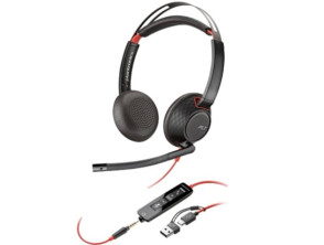 Comprar Auriculares Poly Blackwire 5220 + Adaptador USB-C/A/ com Micrófono/ Jack 3.5mm - Preto Auriculares Poly Blackwire 5220 + Adaptador USB-C/A/ com Micrófono/ Jack 3.5mm - Preto