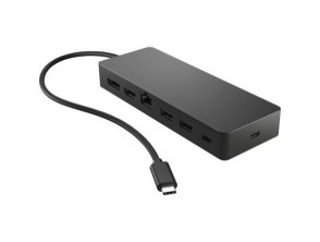 Docking USB Tipo-C HP - Conexões: 1xUSB Tipo-C, 2xUSB, 1xHDMI 4K, 1xDisplayPort, 1xRJ45