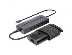 Pack Docking USB Tipo-C e Carregador Universal para Portátil HP