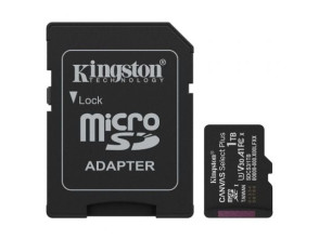 Comprar Cartão de Memória Kingston CANVAS Select Plus 1TB microSD XC com Adaptador - Classe 10 Cartão de Memória Kingston CANVAS Select Plus 1TB microSD XC com Adaptador - Classe 10