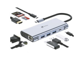 Docking USB Tipo-C Leotec LEDS01 - Conectividade Versátil e Eficiente