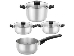 Comprar Pack Bateria de Cozinha Monix Elite - Aço Inoxidable - Cazo Ø14cm - Ollas Ø24cm - Cacerolas Ø20cm a Ø24cm Pack Bateria de Cozinha Monix Elite - Aço Inoxidable - Cazo Ø14cm - Ollas Ø24cm - Cacerolas Ø20cm a Ø24cm