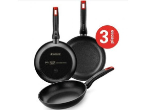Comprar Pack 3 Sartenes Monix Irmãos Torres Alumínio Forjado Ø18cm/Ø22cm/Ø26cm Pack 3 Sartenes Monix Irmãos Torres Alumínio Forjado Ø18cm/Ø22cm/Ø26cm