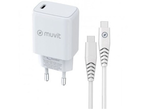 Comprar Carregador de Parede Muvit For Change + Cabo USB Tipo-C Carregador de Parede Muvit For Change + Cabo USB Tipo-C