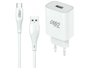 Comprar Carregador de Parede MYWAY com Cabo USB Tipo-C - Modelo MYWEPAK0002 - 1xUSB Carregador de Parede MYWAY com Cabo USB Tipo-C - Modelo MYWEPAK0002 - 1xUSB