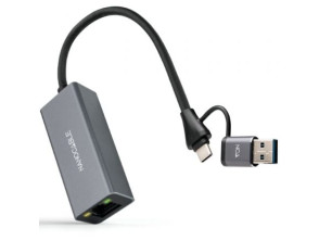 Comprar Adaptador USB Tipo-C Macho a RJ45 Marca Nanocable Adaptador USB Tipo-C Macho a RJ45 Marca Nanocable