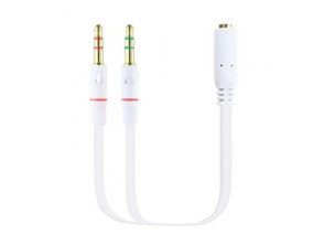 Comprar CABLE ADAPTADOR AUDIO JACK 3.5/H 2 JACK 3.5/M 20CM BLANCO NANOCABLE - Branco CABLE ADAPTADOR AUDIO JACK 3.5/H 2 JACK 3.5/M 20CM BLANCO NANOCABLE - Branco