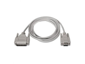 Cabo Série NULL Modem Nanocable 10.14.0802/ DB9 Hembra - DB25 Macho/ 1.8m - Beige