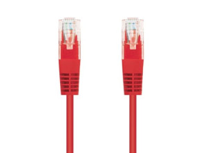 Cabo de Rede RJ45 UTP Nanocable 10.20.0402-R Cat.6/ 2m - Vermelho