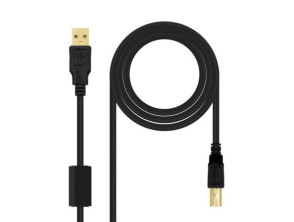 Comprar Cabo USB 2.0 Nanocable Impressora 5m - USB Tipo-B Macho a Macho Cabo USB 2.0 Nanocable Impressora 5m - USB Tipo-B Macho a Macho