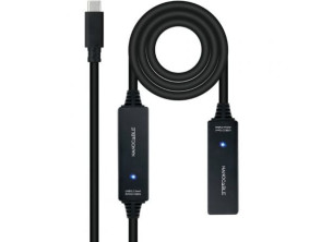 Comprar Cabo Alargador USB Tipo-C 3.2 com Amplificador Nanocable 10.01.1312/ USB Tipo-C Macho - USB Tipo-C Hembra/ 10m Cabo Alargador USB Tipo-C 3.2 com Amplificador Nanocable 10.01.1312/ USB Tipo-C Macho - USB Tipo-C Hembra/ 10m