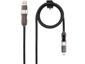 Comprar Cabo USB Tipo C 2.0 Nanocable Macho + USB Macho - USB Tipo C Macho + Lightning Macho 27W 480Mbps 1m Cabo USB Tipo C 2.0 Nanocable Macho + USB Macho - USB Tipo C Macho + Lightning Macho 27W 480Mbps 1m