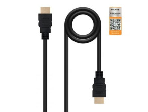 Comprar Cabo HDMI Macho a HDMI Macho 2m - Certificado 4K 2.0 Nanocable 10.15.3602 Cabo HDMI Macho a HDMI Macho 2m - Certificado 4K 2.0 Nanocable 10.15.3602