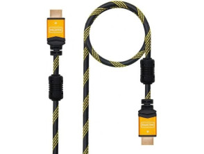 CABLE HDMI V2.0 4K NEGRO 1.5M NANOCABLE - Naranja
