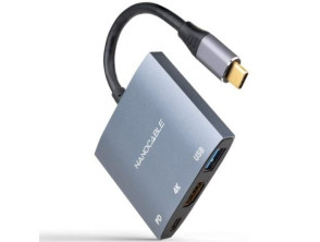 Comprar Conversor Nanocable USB Tipo-C a HDMI 4K Hembra - USB Hembra - USB Tipo-C PD/ 15cm Conversor Nanocable USB Tipo-C a HDMI 4K Hembra - USB Hembra - USB Tipo-C PD/ 15cm