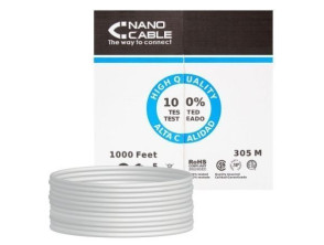 Comprar Bobina de Cabo RJ45 UTP Cat.5e Nanocable 305m - alta qualidade e desempenho Bobina de Cabo RJ45 UTP Cat.5e Nanocable 305m - alta qualidade e desempenho