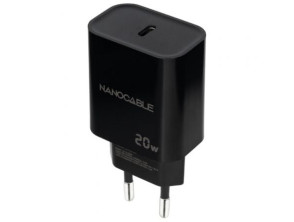 Comprar Carregador de Pared Nanocable 10.10.2006/ 1xUSB Tipo-C/ 20W Carregador de Pared Nanocable 10.10.2006/ 1xUSB Tipo-C/ 20W