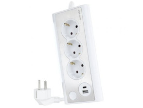 Comprar Regleta com Interruptor Nanocable 3 Tomas de Corrente + 1 USB + 1 USB Tipo-C + Cabo 1.5m Regleta com Interruptor Nanocable 3 Tomas de Corrente + 1 USB + 1 USB Tipo-C + Cabo 1.5m