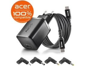 Comprar Carregador portátil GaN NGS 65W para Acer/ Tipo-C/ Automático/ 4 Conectores Carregador portátil GaN NGS 65W para Acer/ Tipo-C/ Automático/ 4 Conectores