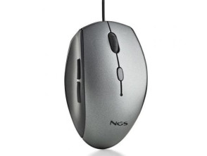 Comprar Rato Ergonômico NGS Moth Gray - 1600 DPI Rato Ergonômico NGS Moth Gray - 1600 DPI