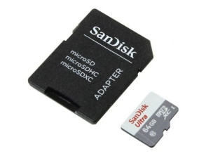 Comprar MICRO SD 64 GB 1 ADAP. CLASS 10 SANDISK - s MICRO SD 64 GB 1 ADAP. CLASS 10 SANDISK - s
