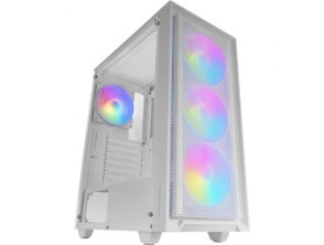 CAIXA ATX MARS GAMING MCAIRW FRONTAL BLANCO DE MALLA 4x120mm RAINBOW - Blanca