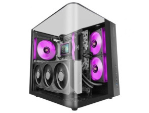 CAIXA ATX CUBE MARS GAMING MCINFINIOLITE NEGRA CRISTAL TEMPLADO CURVO GPU 325mm