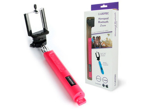 Comprar Palo Selfie LEOTEC BLUETOTH com ZOOM COLOR ROSA Palo Selfie LEOTEC BLUETOTH com ZOOM COLOR ROSA