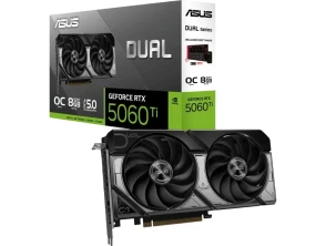 Comprar VGA ASUS DUAL RTX 5060 TI OC 8Gb GDDR7 3xDP 1xHDMI CUDA 4608 128BIT 550W - 8GB GDDR7 VGA ASUS DUAL RTX 5060 TI OC 8Gb GDDR7 3xDP 1xHDMI CUDA 4608 128BIT 550W - 8GB GDDR7