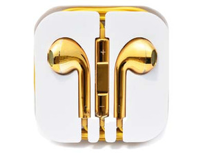 Comprar Auriculares Mãos Livres para iPhone Ouro Auriculares Mãos Livres para iPhone Ouro