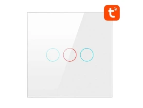 Interruptor Táctil Inteligente Avatto LZTS02-EU-W3 ZigBee 3 Botões Branco