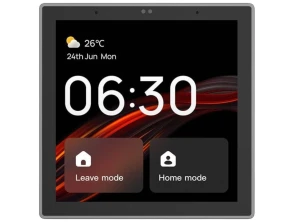 Painel de controle inteligente Avatto T6E S Zigbee/Bluetooth Tuya Negro