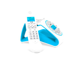 Comprar Telefone sem fio Retro Deluxe SPC 7703A Branco/Azul Telefone sem fio Retro Deluxe SPC 7703A Branco/Azul