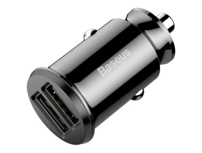 Comprar Baseus Carregador de Coche Dual USB 3.1A Negro Small Rice Grain Baseus Carregador de Coche Dual USB 3.1A Negro Small Rice Grain