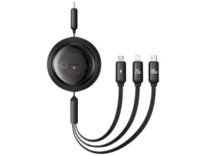Comprar Baseus Free2Draw Cabo USB-C 3 em 1 Negro 1.1m - USB-C/Lightning/Micro Baseus Free2Draw Cabo USB-C 3 em 1 Negro 1.1m - USB-C/Lightning/Micro