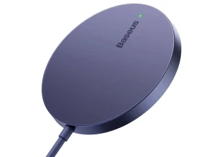 Comprar Carregador sem fio Baseus Simples Mini 3 15W Malva Carregador sem fio Baseus Simples Mini 3 15W Malva