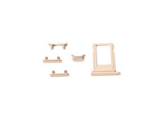 Botões externos +  Porta SIM iPhone 7 Plus Oro Rosa