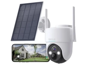 Câmera de vigilância Botslab PT W313 WiFi 3MP com Painel Solar