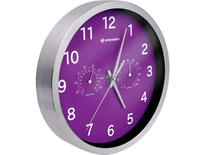Bresser Mytime Reloj Pared Termo-/Higro 25cm Violeta