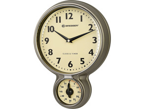 Bresser Reloj Clásico Acero Inoxidável Estilo Retro