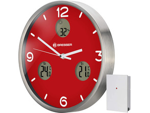 Bresser Reloj Climático Mytime IO NX Rojo