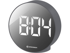 Bresser Reloj Despertador Mytime Eco FXR Gris