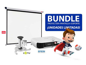 Proyector Epson EB-Ou04  + Ecrã + Suporte Wentronic BeamerFlex