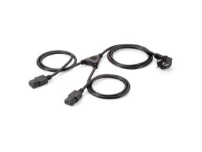 Comprar Cabo de Alimentação Equip Shuko Macho a 2 IEC Hembra 90o 1.8m Cabo de Alimentação Equip Shuko Macho a 2 IEC Hembra 90o 1.8m
