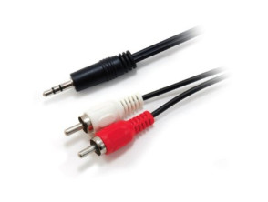Comprar CABLE DE AUDIO EQUIP Mini Jack 3.5mm Macho a 2 RCA Macho 2.5m CABLE DE AUDIO EQUIP Mini Jack 3.5mm Macho a 2 RCA Macho 2.5m