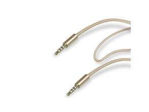 Cabo audio stereo 3.5 mm Oro metálico SBS